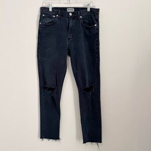 Agolde Men’s Blade Skinny Distressed Jeans Dark Blue‎ size 32